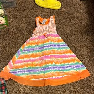 Colorful Striped Kids Dress